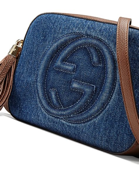 cheap interior lining of a gucci bag|Gucci small denim bag.